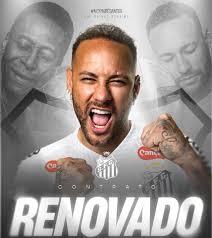 Neymar renova contrato com o Santos até o fim do ano