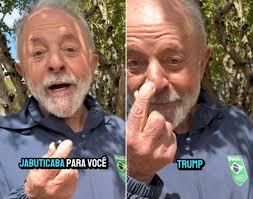 Lula tenta desarmar climão com Trump com jabuticabas; VÍDEO