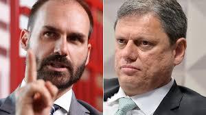 Insatisfeito com Tarcísio, Eduardo fala em lançar candidatura