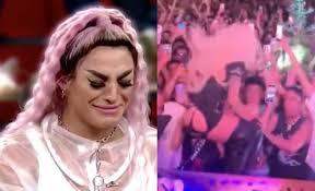 Pabllo Vittar bate cabelo e pula do palco, mas ninguém segura