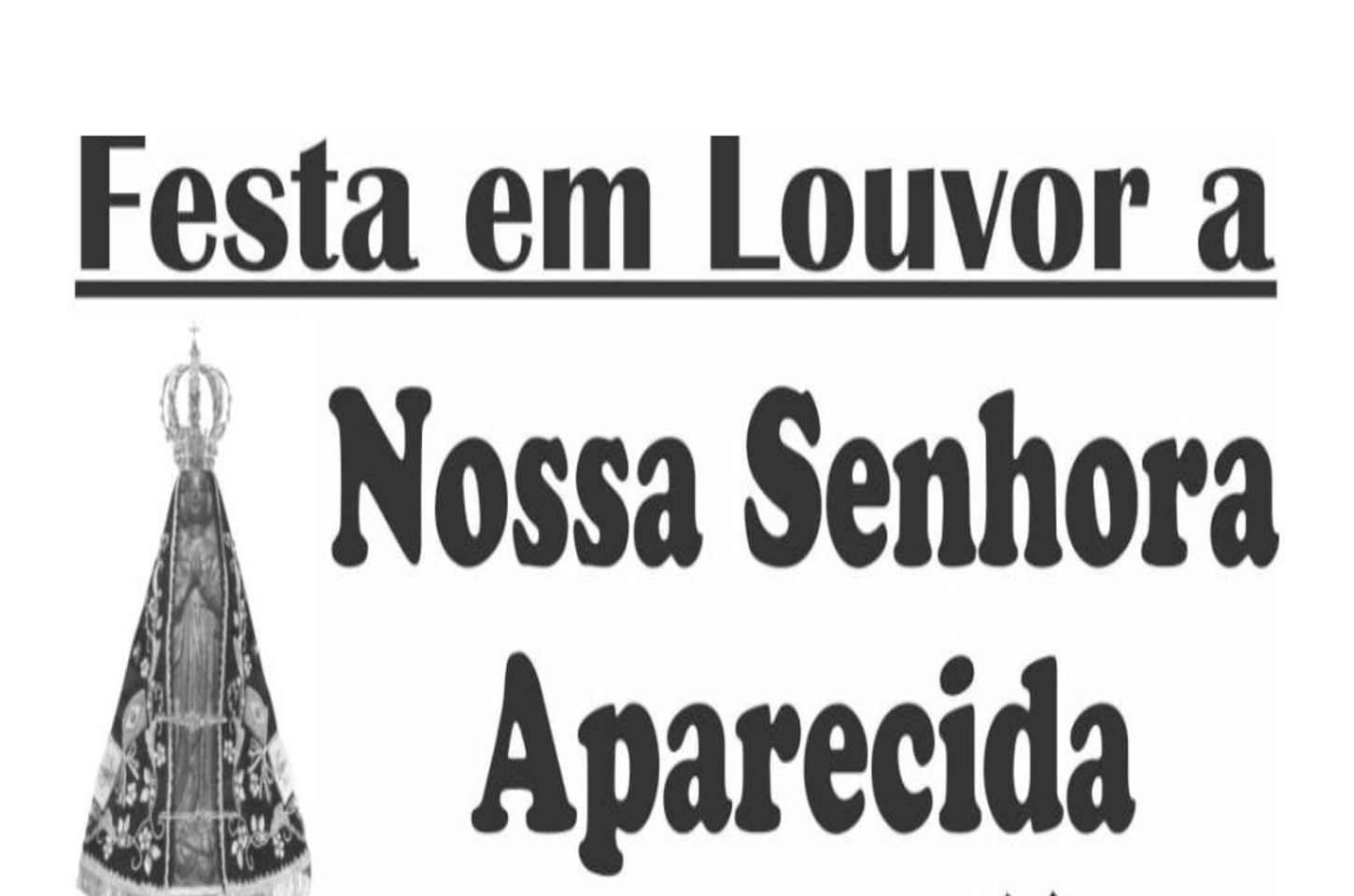 Quermesse em louvor a Nossa Senhora Aparecida