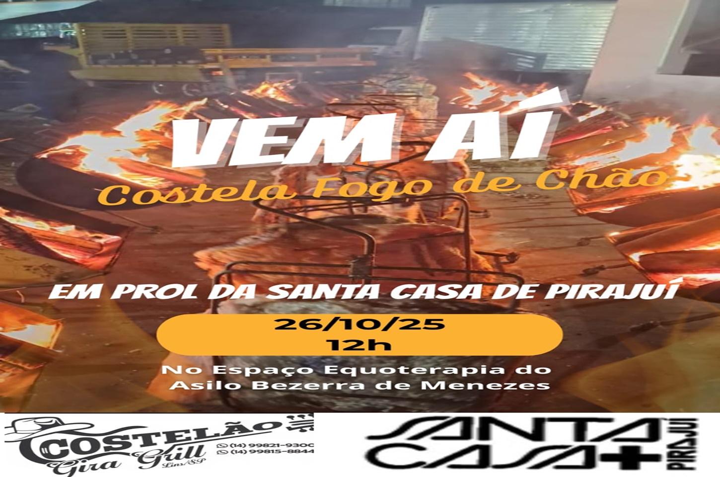 Costelada Fogo de Chão e Leilão em prol da Santa Casa