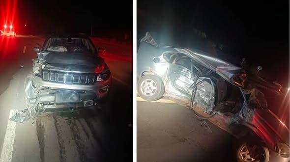 Homem de 60 anos morre em colisão entre carro e jeep na rodovia Assis Chateaubriand, em Braúna