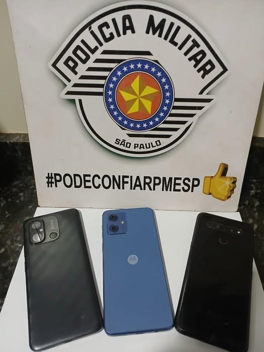 Polícia Militar prende homem por furto de celulares em Avaí. Aparelhos foram recuperados
