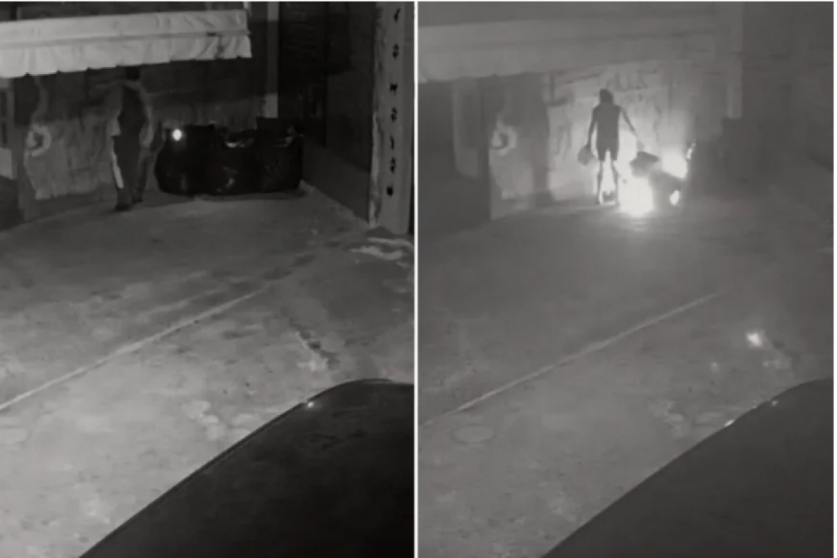 Homem taca fogo em moradora de rua que dormia; VÍDEO