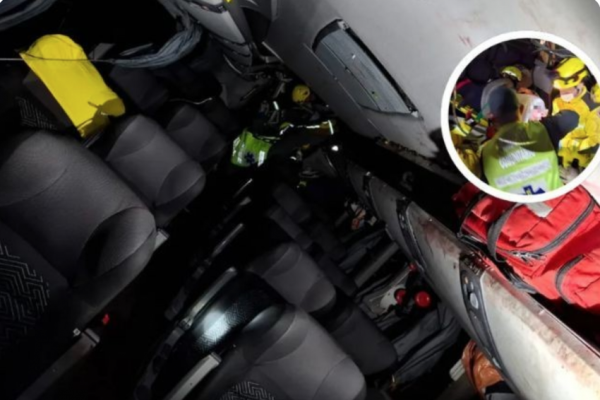 Três pessoas morrem após ônibus cair de ribanceira