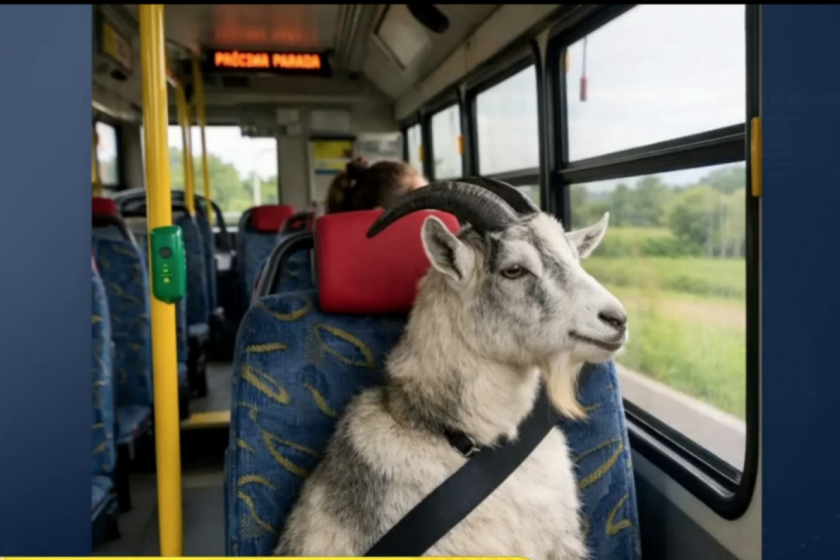 AGU apura multa baseada em imagem de IA com bode em ônibus