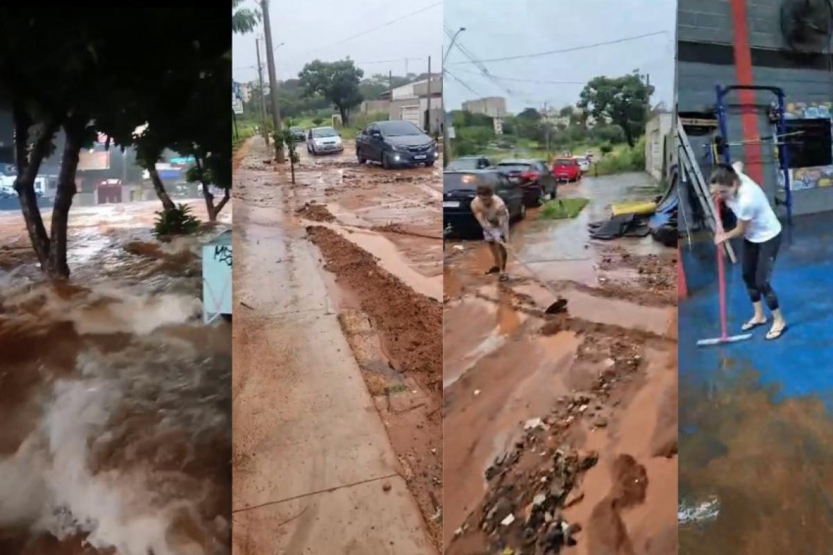 Chuva: Bauru tem caos no trânsito, alagamento e muita lama; VÍDEO