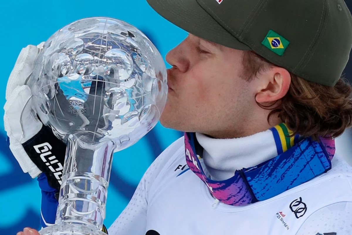 Lucas Pinheiro leva o Globo de Cristal no slalom gigante