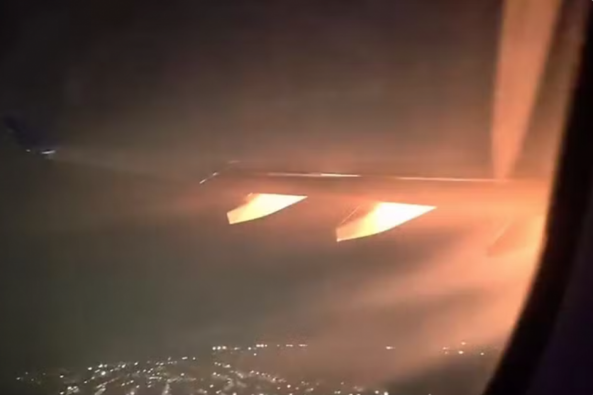 Motor explode após decolagem e avião retorna a Guarulhos; VÍDEO