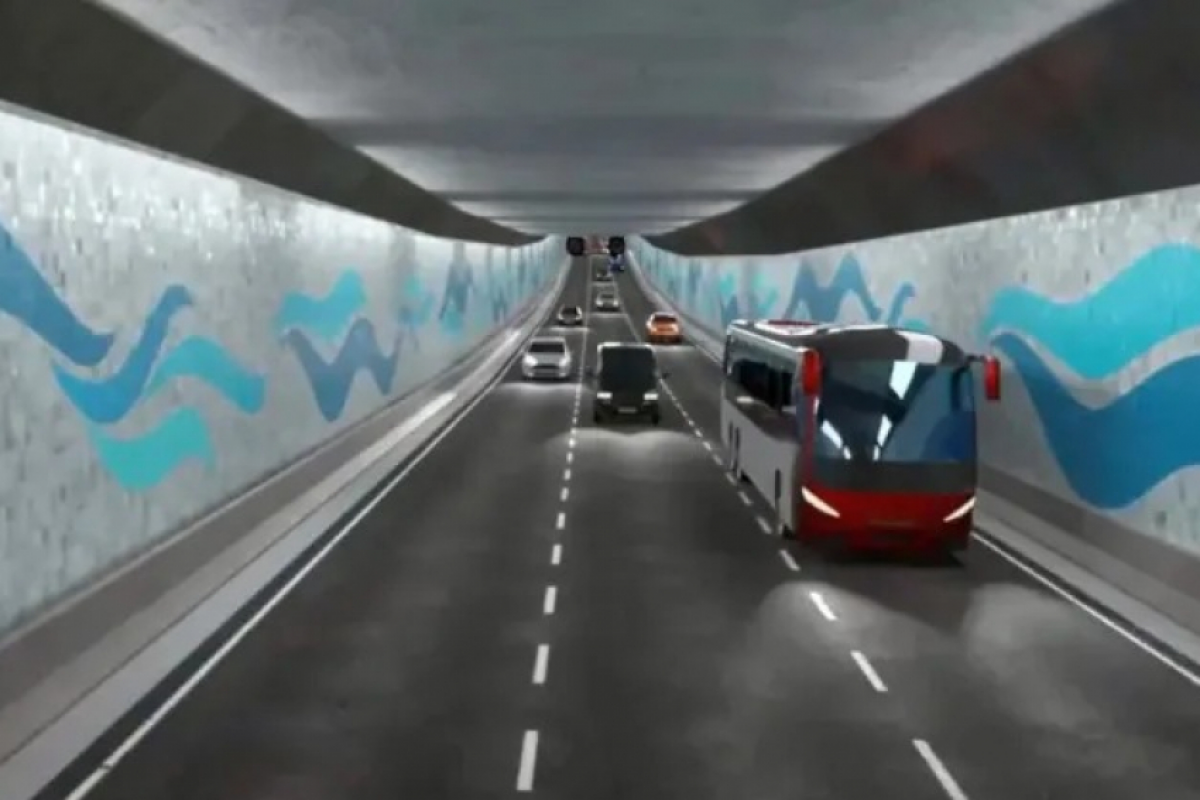 Em que fase está a obra do 1º túnel imerso do Brasil?