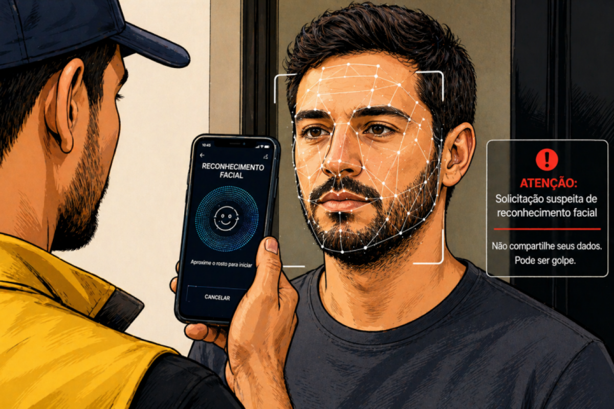 Falso entregador é preso em Bauru ao pedir reconhecimento facial