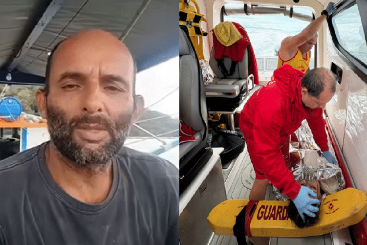 'Coisa divina', diz pescador que resgatou mulher em alto mar