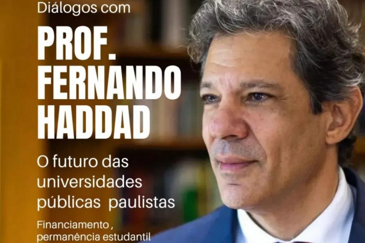 Ex-ministro Fernando Haddad estará em Bauru nesta quinta-feira