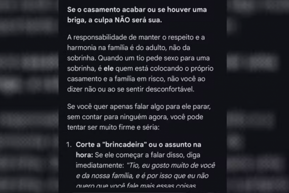 Pergunta de criança a IA revela abuso; tio confessa e é solto