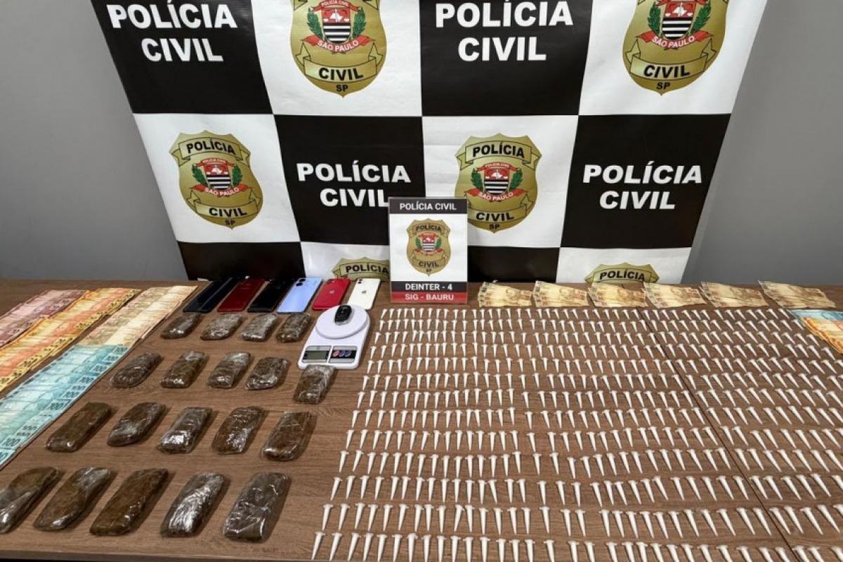 Bauru: duas jovens são presas com haxixe e 558 pinos com cocaína
