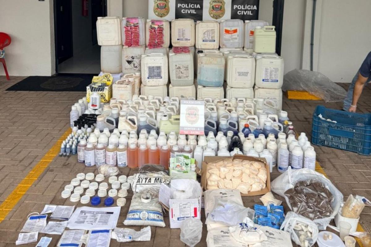 Bauru: pai e filho são presos com agrotóxicos irregulares; VÍDEO