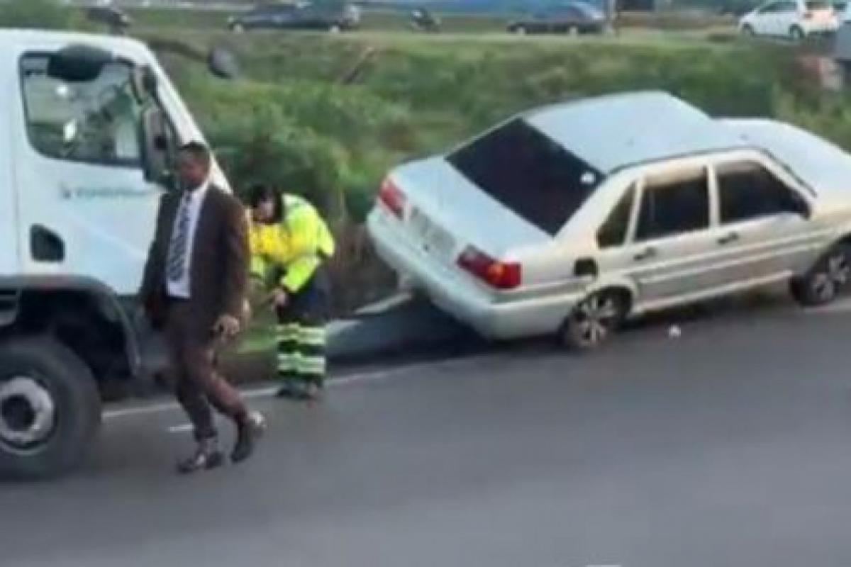 Pastor faz pregação na rua após sair ileso de acidente em Bauru
