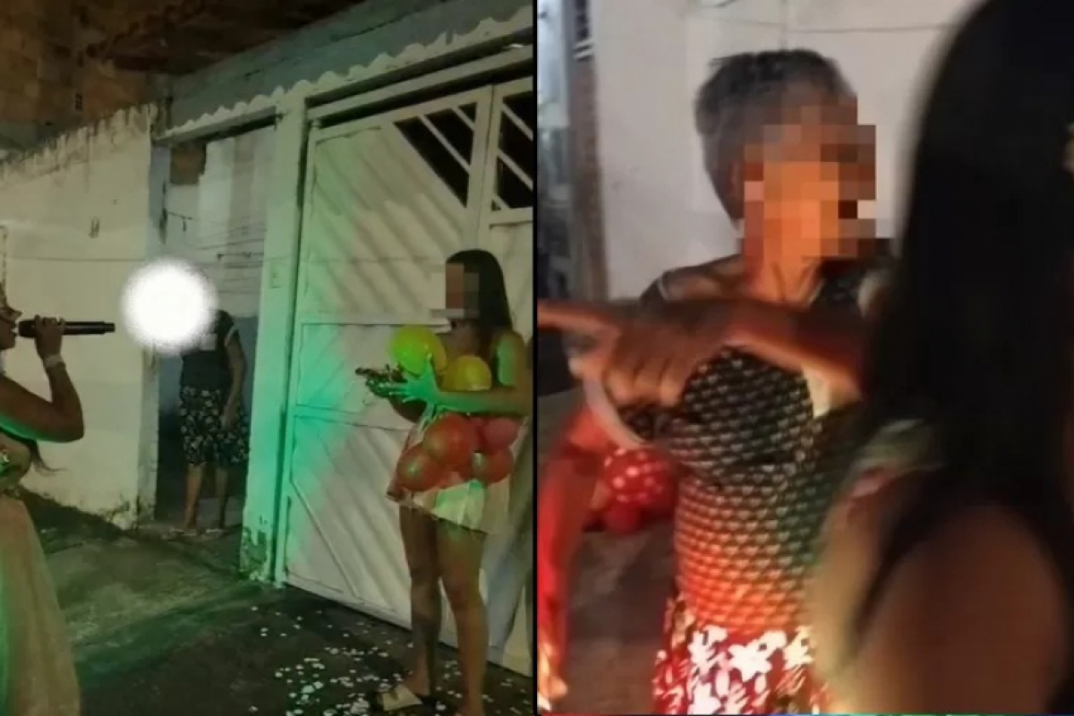 Vídeo mostra idosa interrompendo homenagem romântica