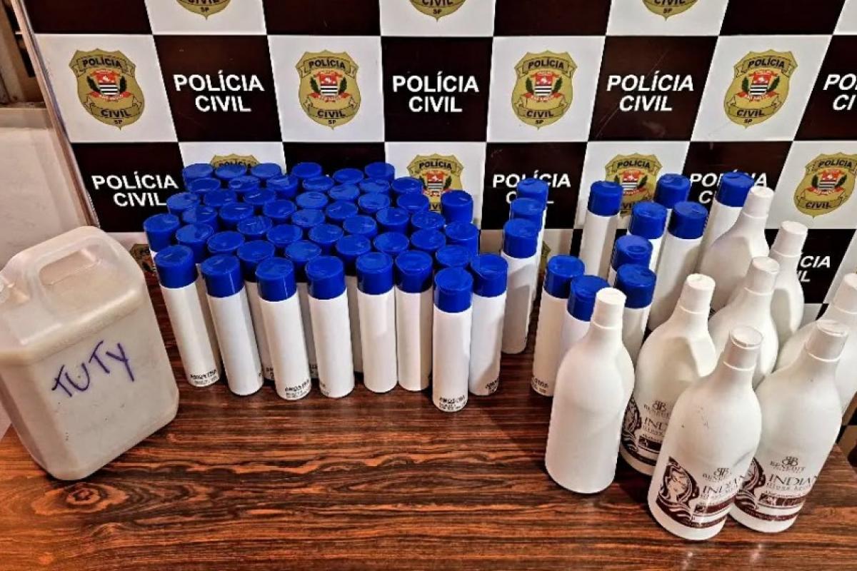 Empresário é preso em fábrica clandestina de cosméticos
