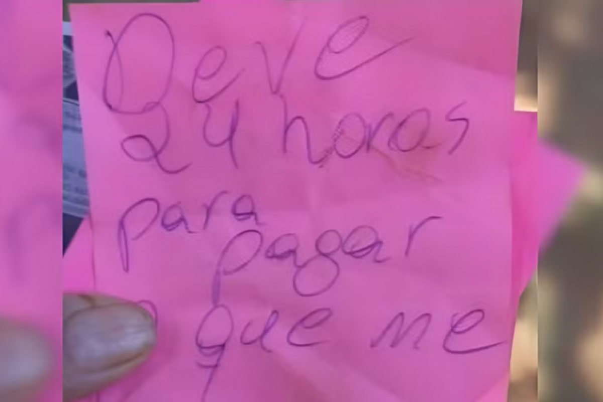 Filho é preso após ameaçar mãe com bilhete e machadinha