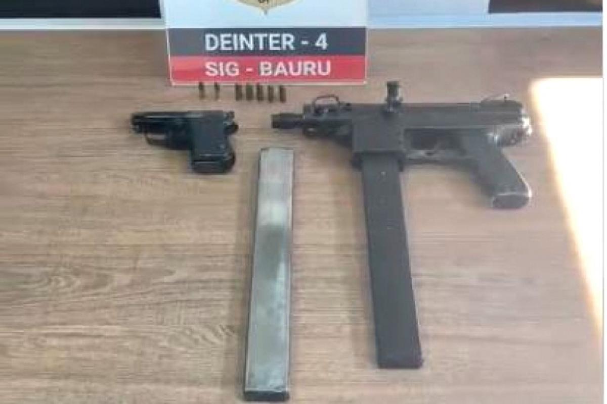Homem é flagrado com uma submetralhadora caseira em Bauru