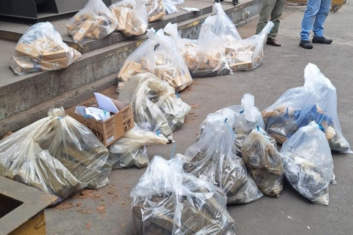 Polícia Civil incinera 350 kg de drogas apreendidas na região