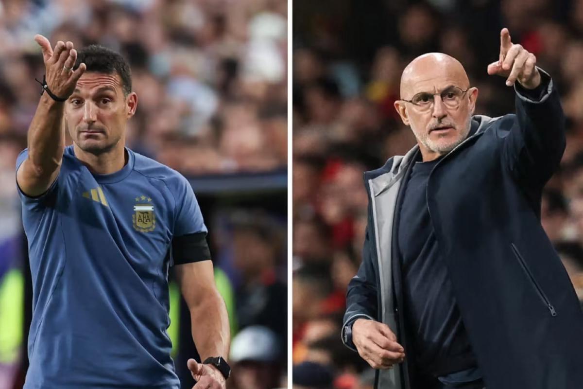 Scaloni reencontra professor-amigo De la Fuente após 'torcida'