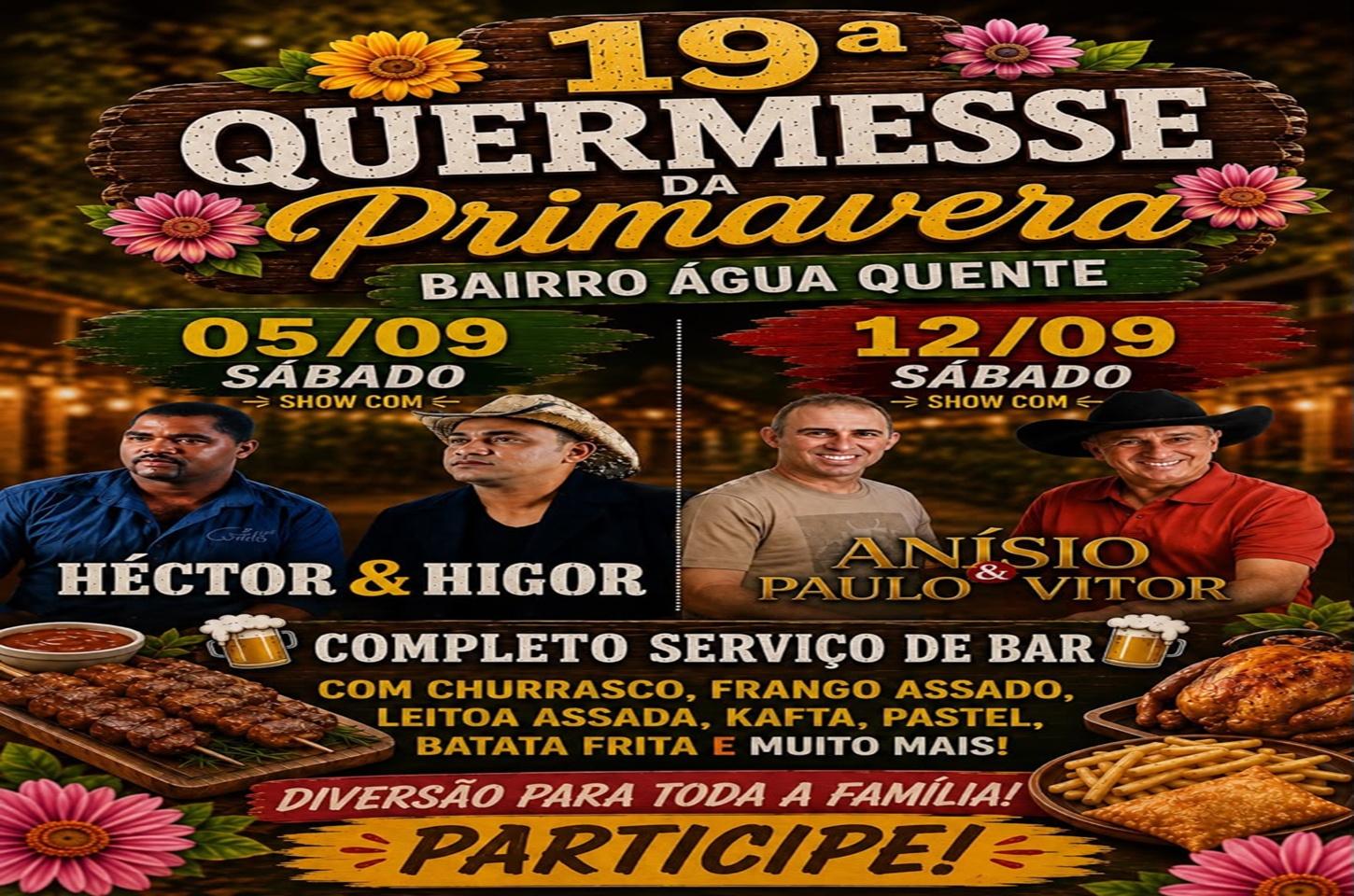19ª Quermesse da Primavera do Bairro Água Quente