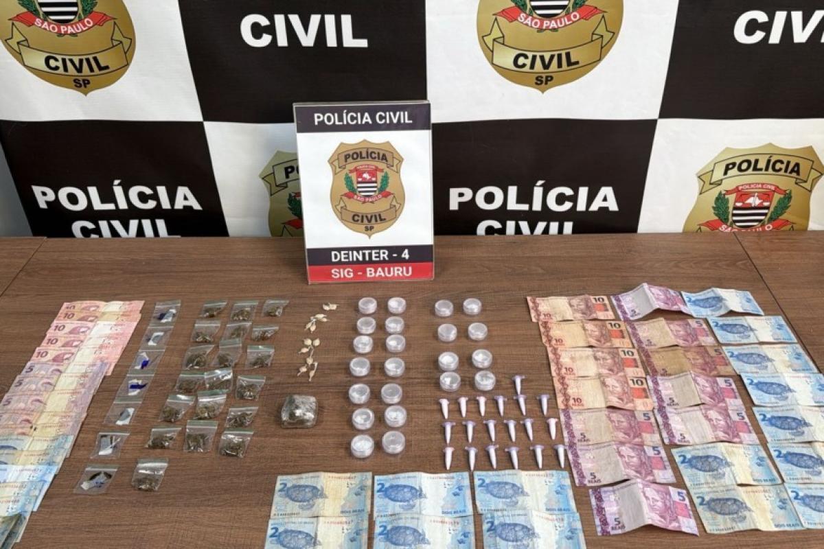 Bauru: 'olheiros' alertam e dupla foge, mas é detida com drogas