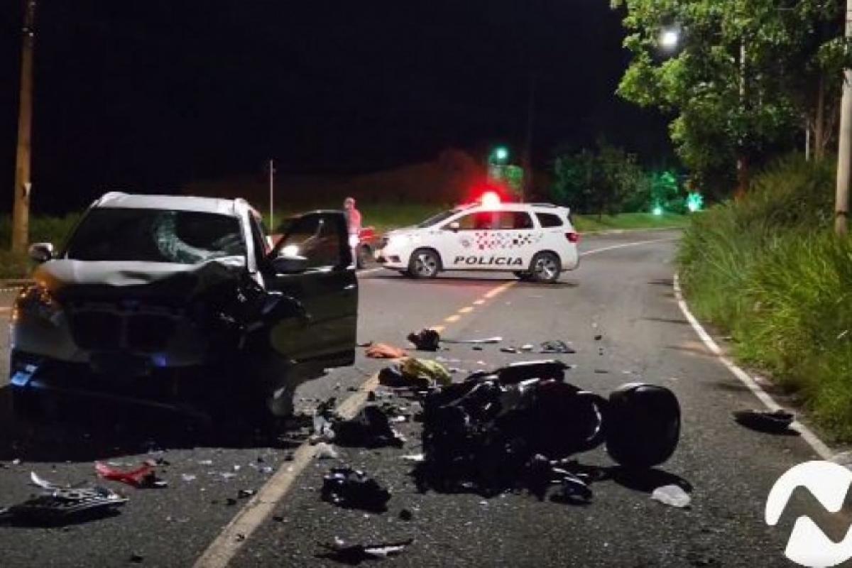 Motociclista de 46 anos morre em colisão frontal com SUV