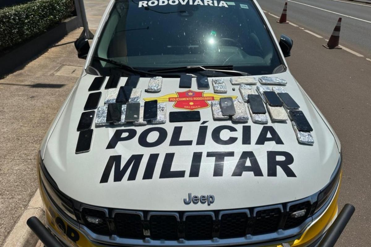 PM Rodoviária flagra 46 celulares de origem suspeita em Bauru