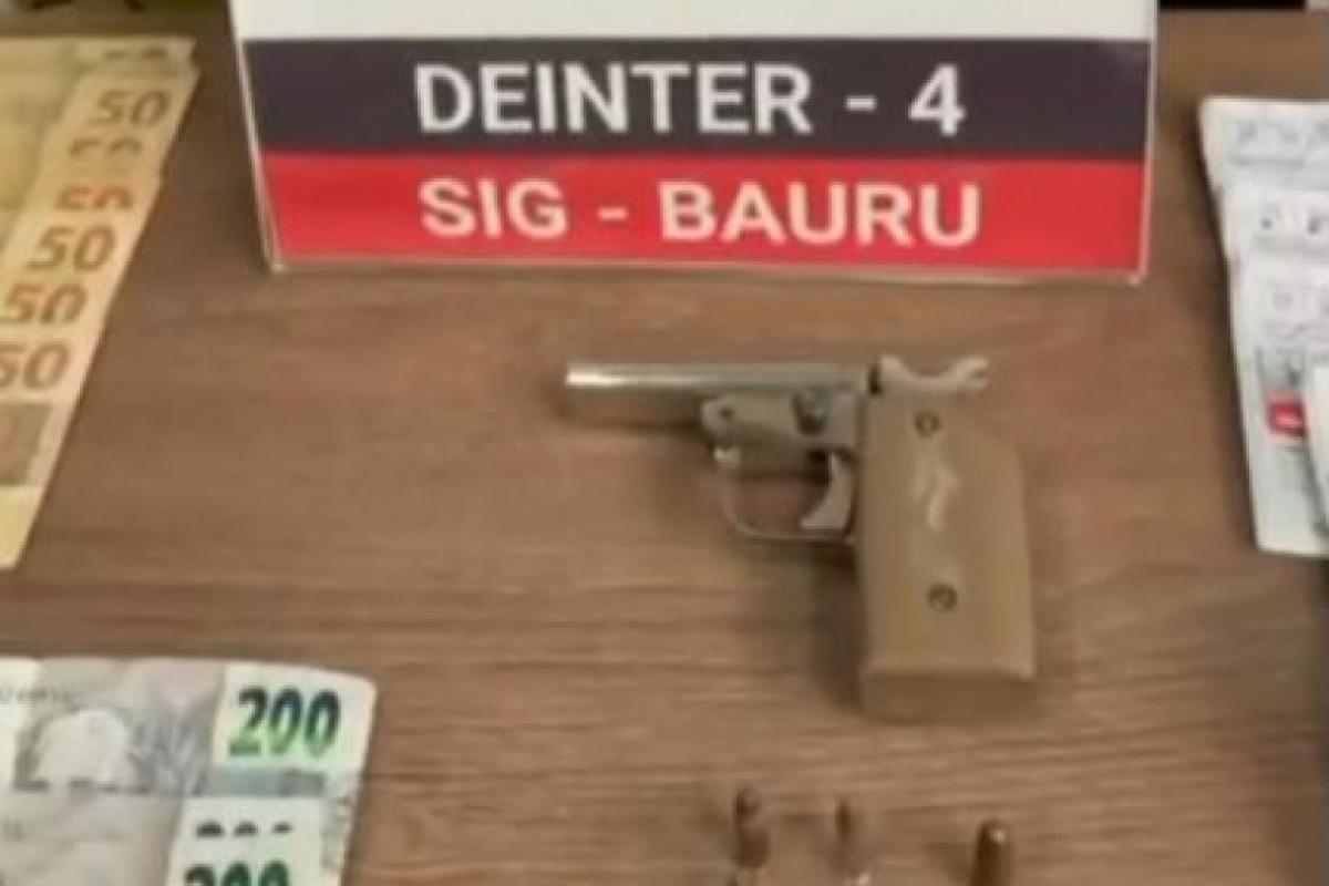 Suspeito de agiotagem é preso com arma e R$ 25 mil em Bauru