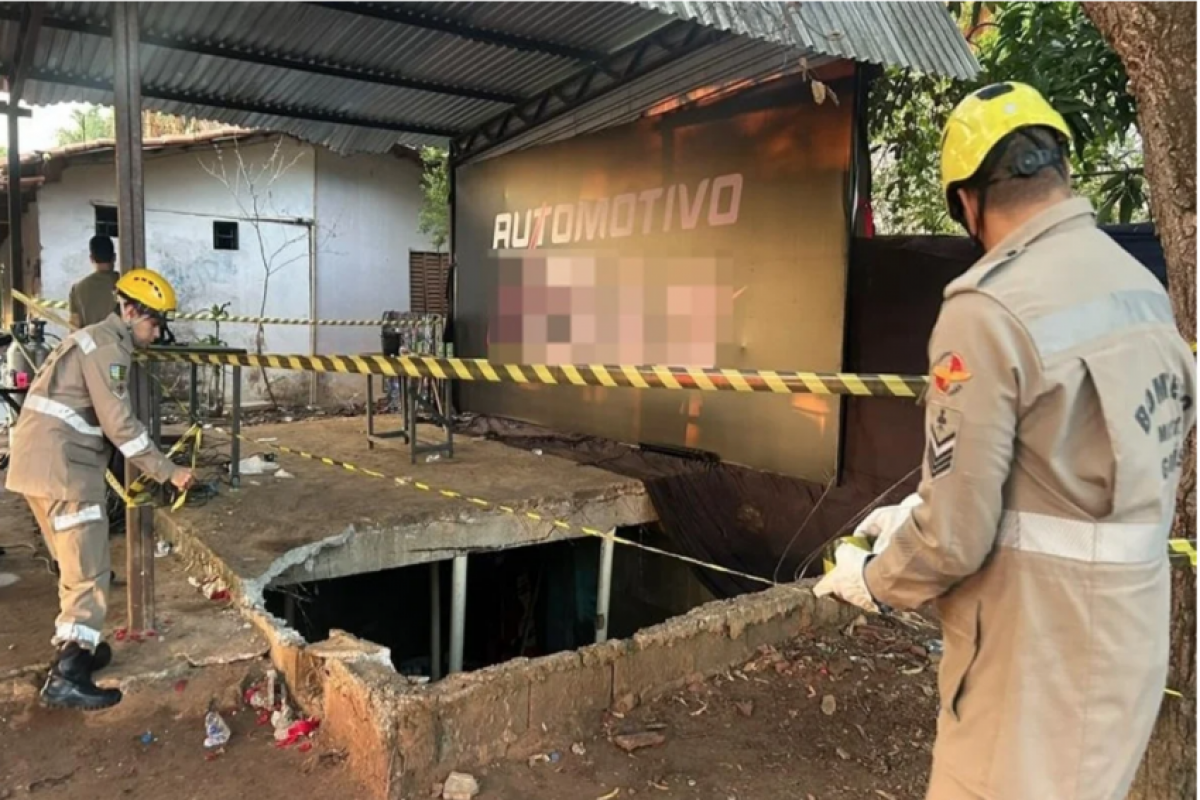 Laje cede durante festa e 30 pessoas caem em buraco