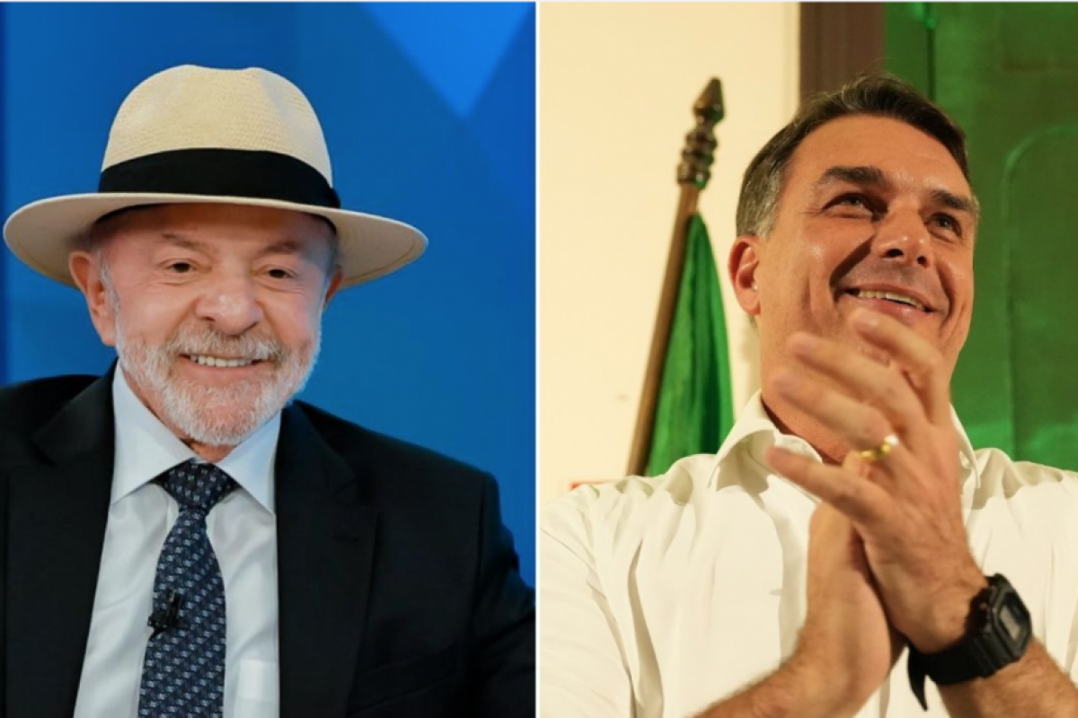 Nova pesquisa mostra Flávio com 46% e Lula com 45% no 2º turno