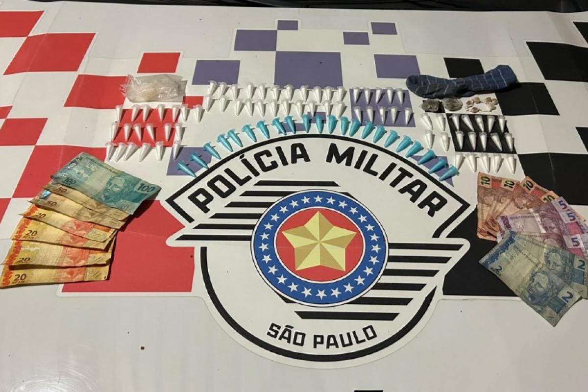 PM apreende adolescente e conduz três homens em São Manuel