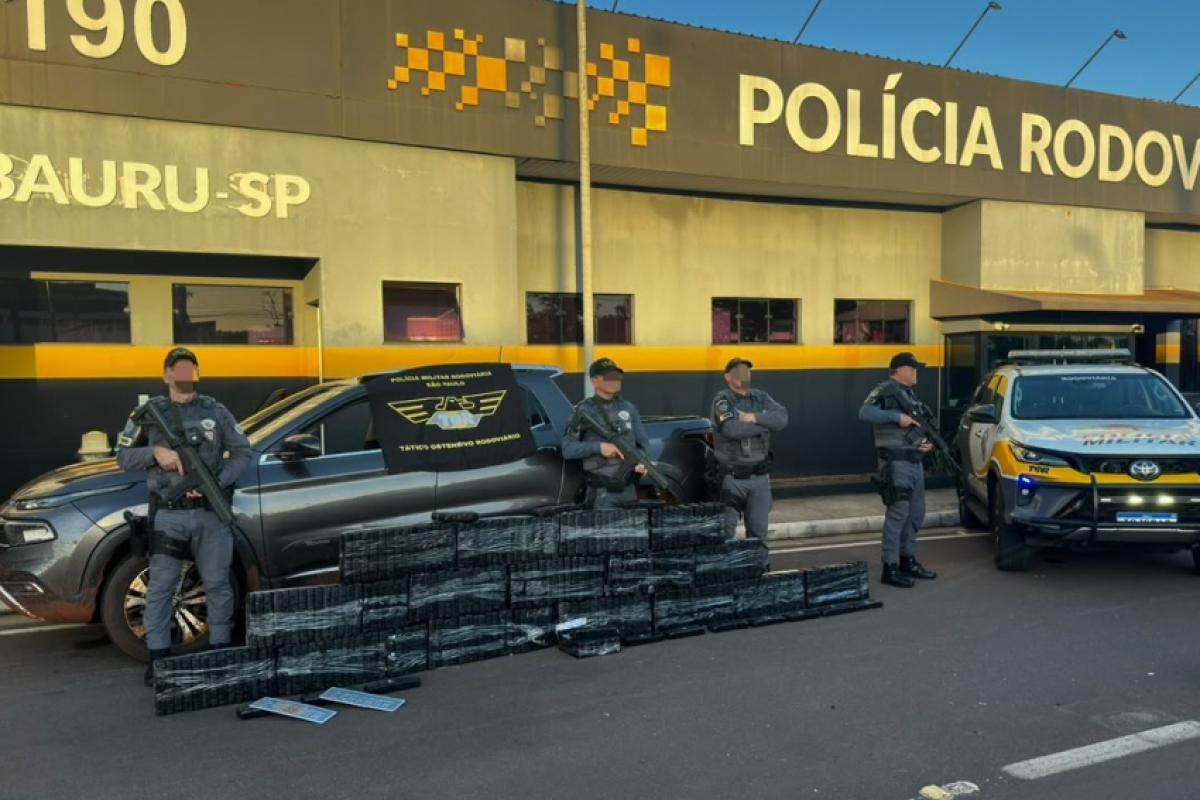PM Rodoviária apreende carga de maconha estimada de R$ 390 mil